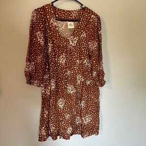 Knox Rose Rust Knee-Length Dress